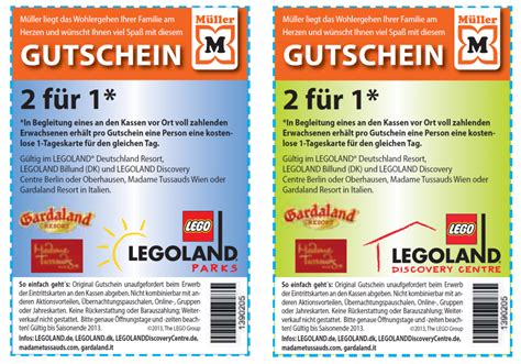 Legoland Billund Gutschein 2 für 1 Coupon Ticket mit Rabatt